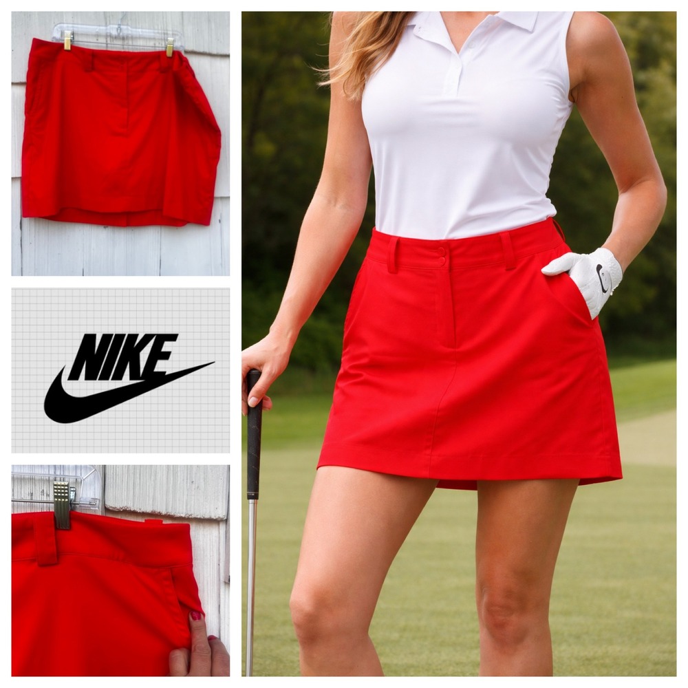 Nike Women's Red Golf Skort - Performance Tennis & Golf Short